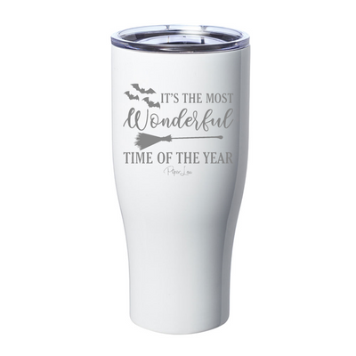 Spooky Sale | It's The Most Wonderful Time Halloween Laser Etched Tumbler