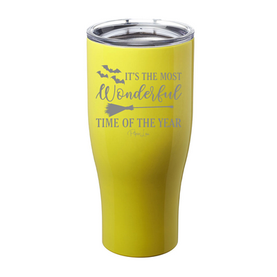 Spooky Sale | It's The Most Wonderful Time Halloween Laser Etched Tumbler