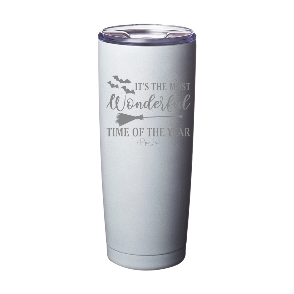 Spooky Sale | It's The Most Wonderful Time Halloween Laser Etched Tumbler