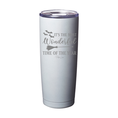 Spooky Sale | It's The Most Wonderful Time Halloween Laser Etched Tumbler