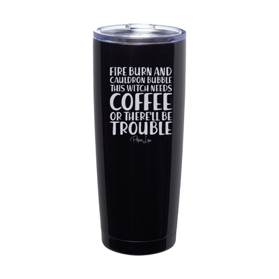 Spooky Sale | Fire Burn And Cauldron Bubble Laser Etched Tumbler