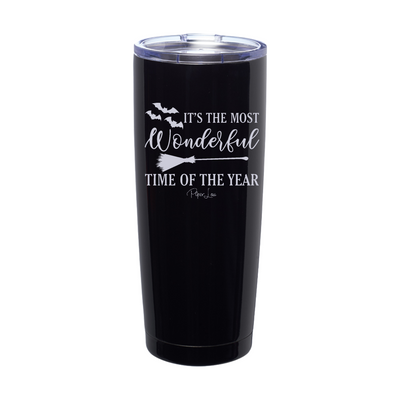 Spooky Sale | It's The Most Wonderful Time Halloween Laser Etched Tumbler