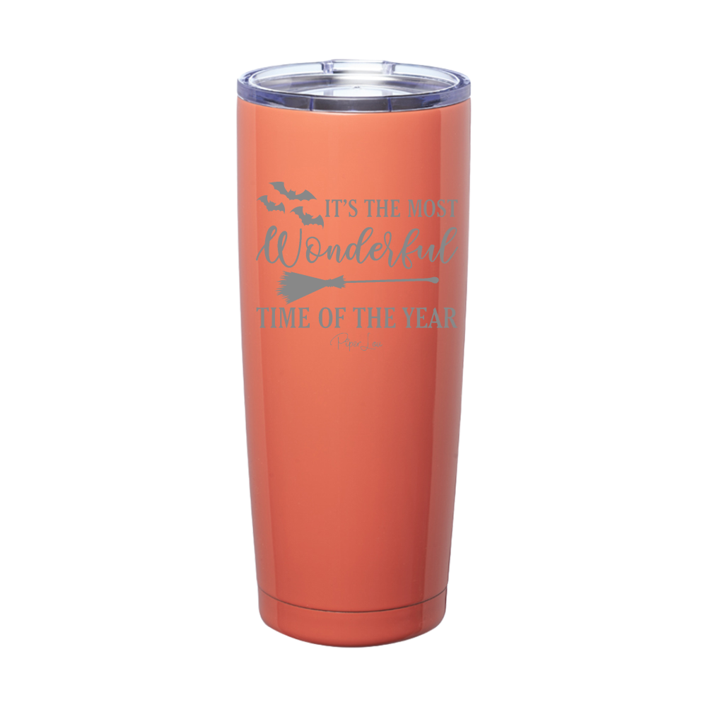 Spooky Sale | It's The Most Wonderful Time Halloween Laser Etched Tumbler