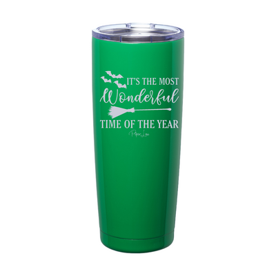 Spooky Sale | It's The Most Wonderful Time Halloween Laser Etched Tumbler