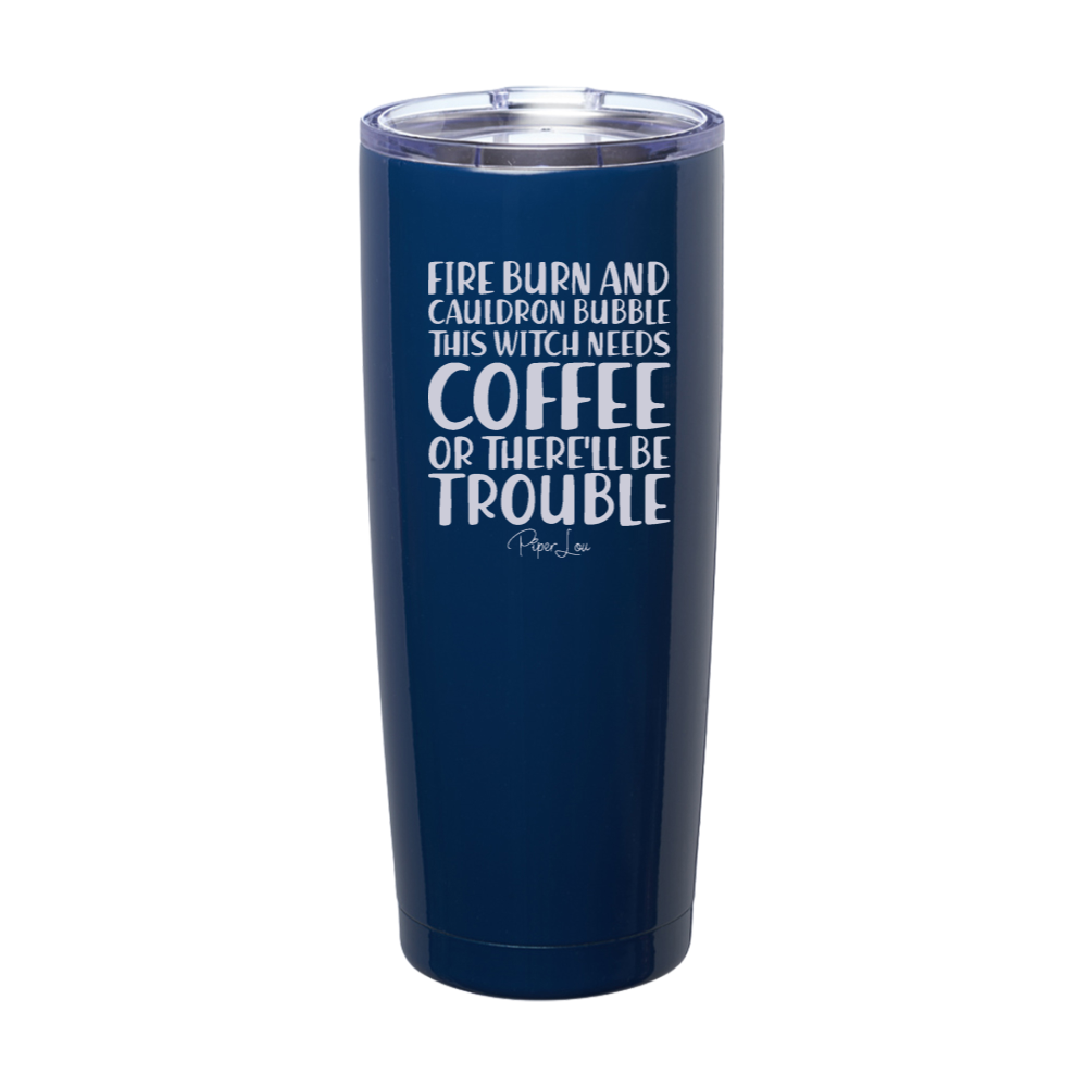 Spooky Sale | Fire Burn And Cauldron Bubble Laser Etched Tumbler