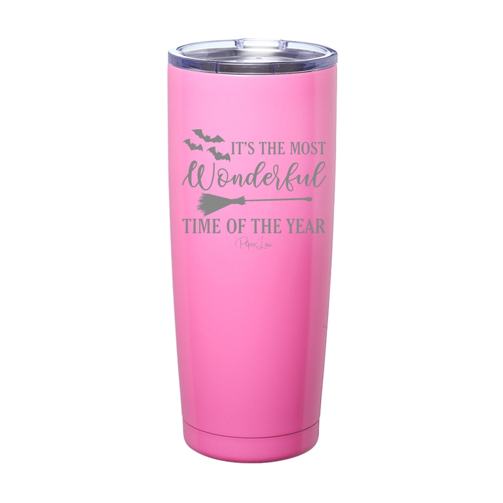 Spooky Sale | It's The Most Wonderful Time Halloween Laser Etched Tumbler