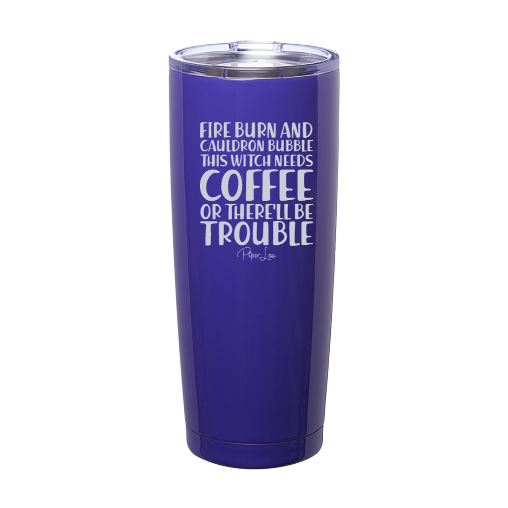 Spooky Sale | Fire Burn And Cauldron Bubble Laser Etched Tumbler