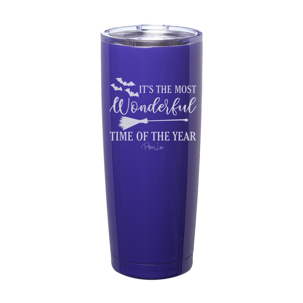 Spooky Sale | It's The Most Wonderful Time Halloween Laser Etched Tumbler