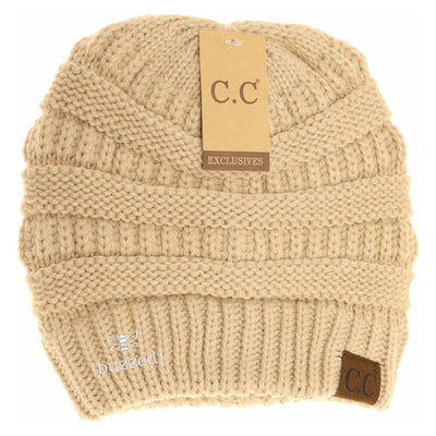 New Buzzed C.C Thick Knit Soft Beanie