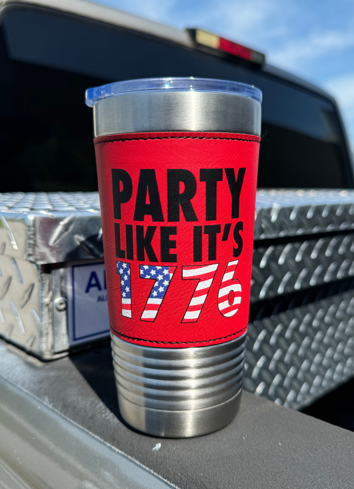 Party Like It's 1776 Leatherette Tumbler