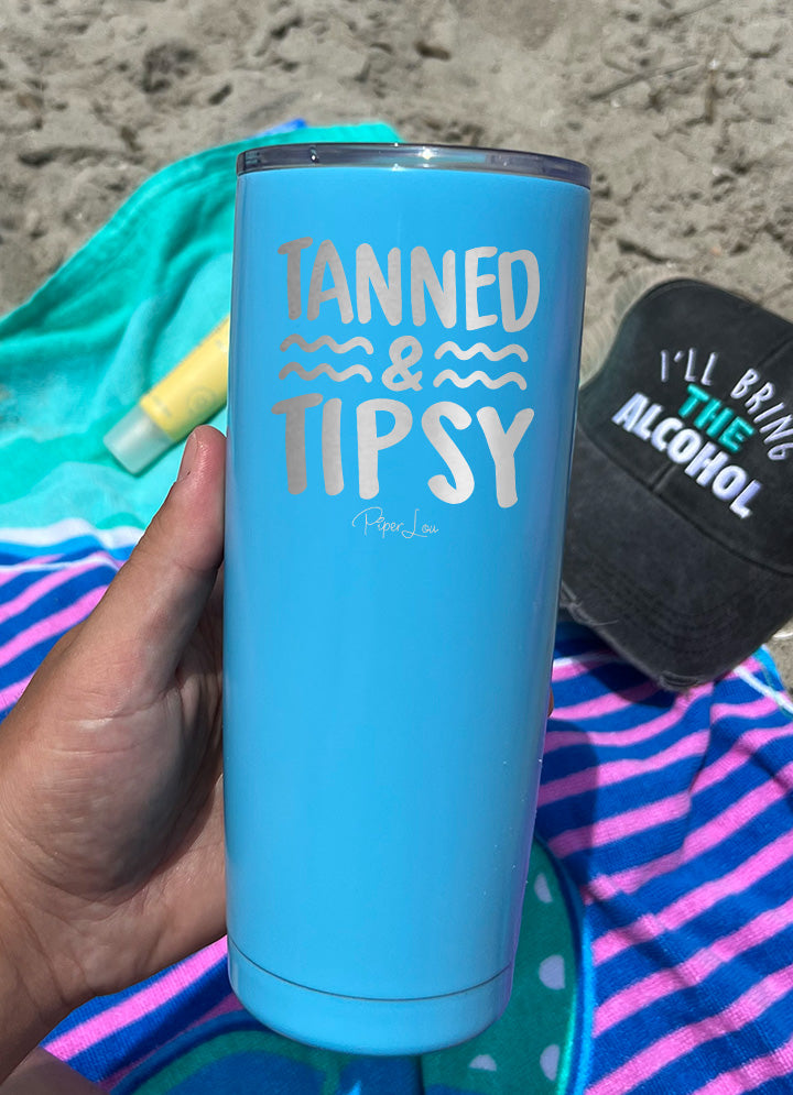 Tanned And Tipsy Laser Etched Tumbler – Piper Lou Collection