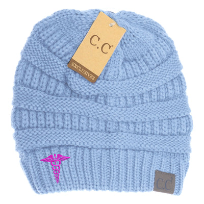 New Medical Symbol C.C. Thick Knit Soft Beanie