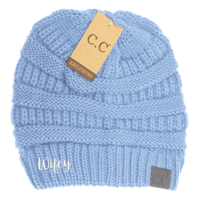 New Wifey C.C Thick Knit Soft Beanie