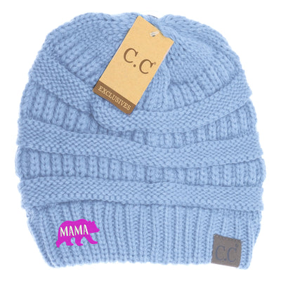 New Mama Bear C.C Thick Knit Soft Beanie