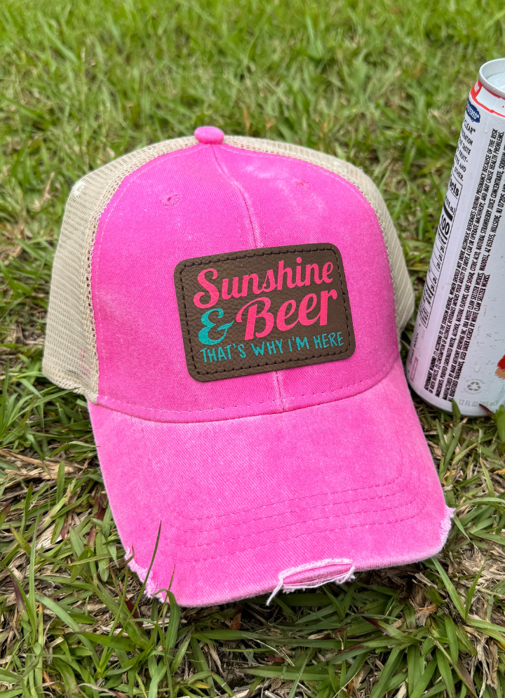 Sunshine And Beer Color Patch Hat