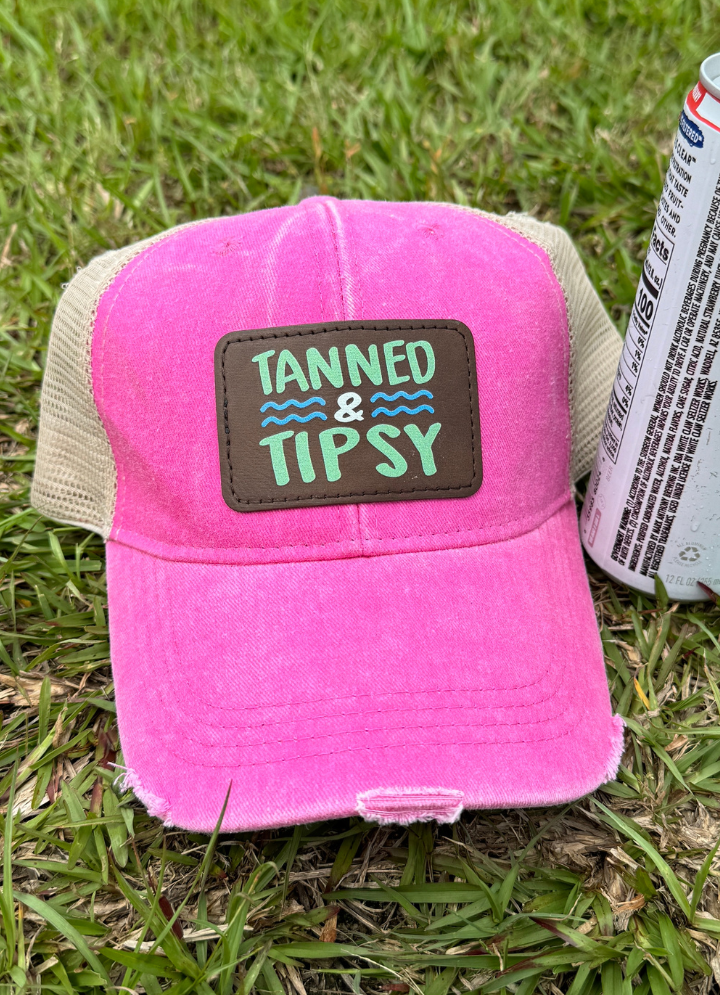 $12 Summer | Tanned And Tipsy Color Patch Hat