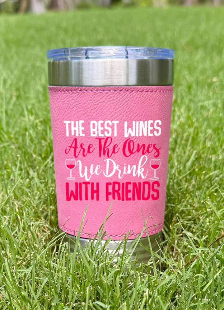 The Best Wines Leatherette Tumbler