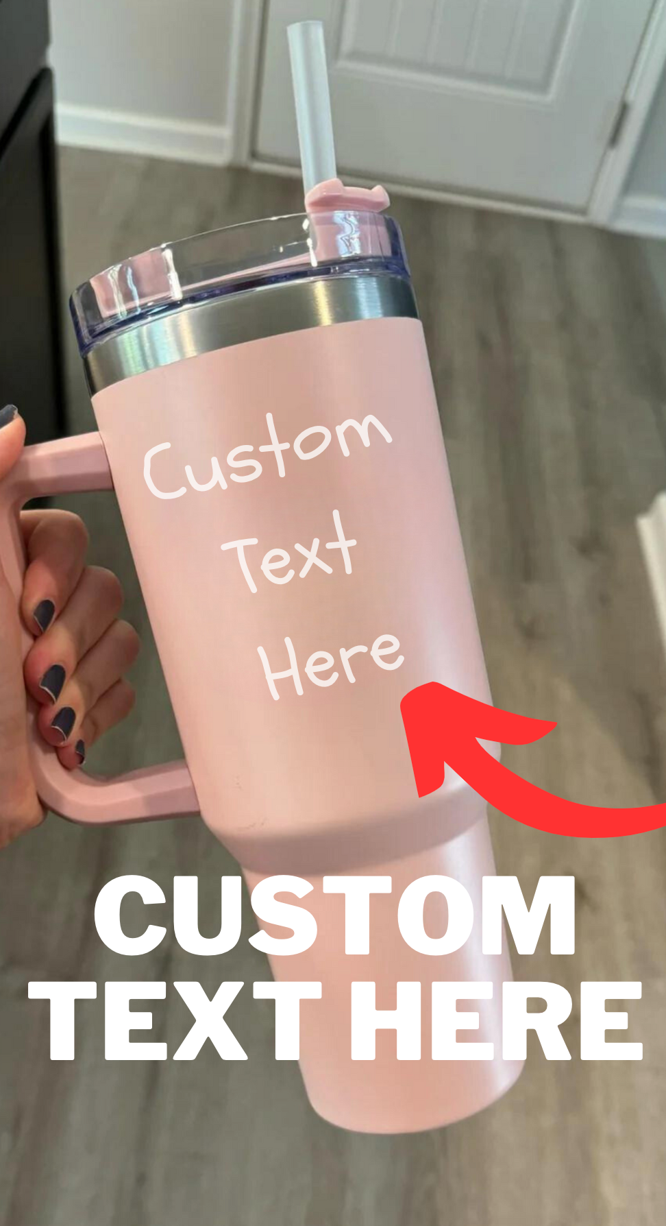 CUSTOM Text Here 40oz Tumbler