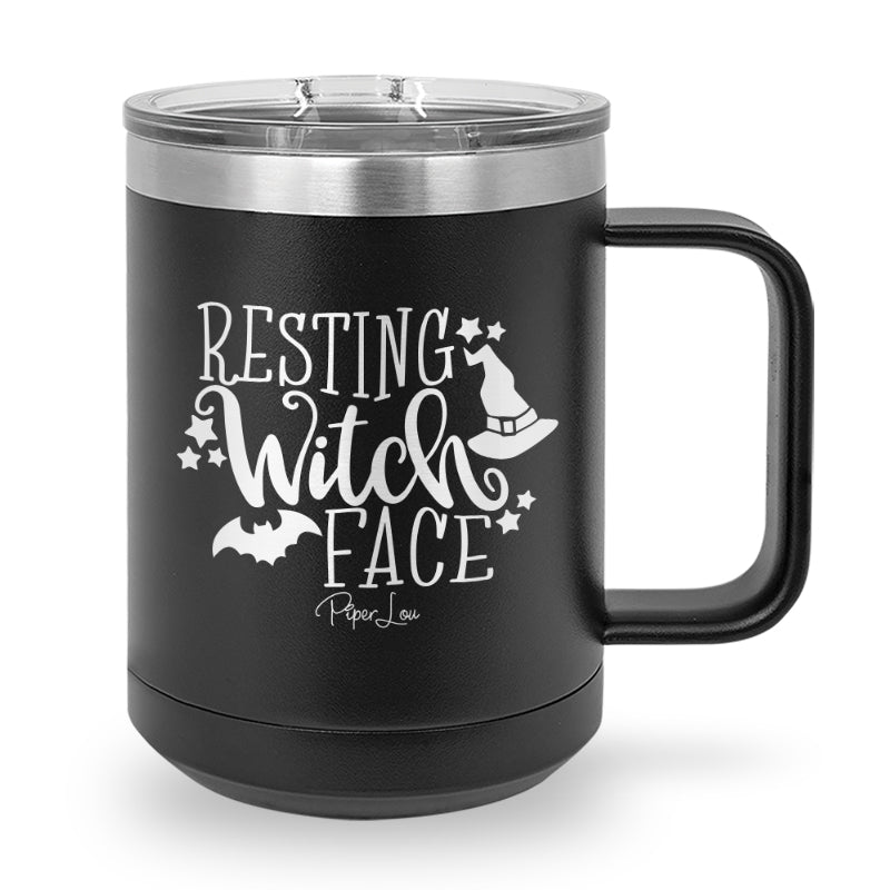 Spooky Sale | Resting Witch Face 15oz Coffee Mug Tumbler