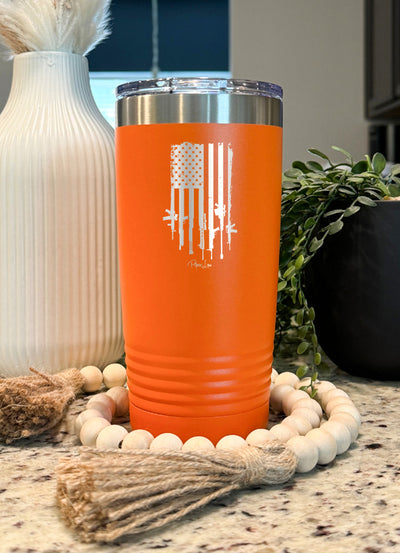 USA Gun Flag Old School Tumbler