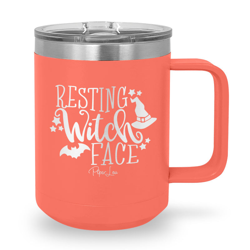 Spooky Sale | Resting Witch Face 15oz Coffee Mug Tumbler