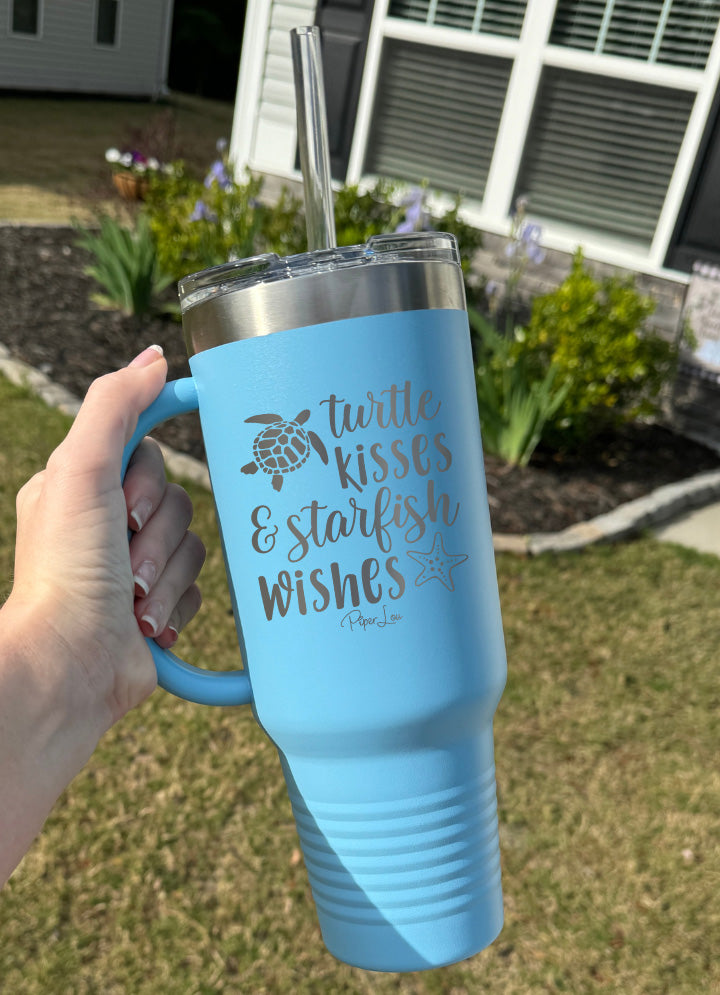 Turtle Kisses And Starfish Wishes 40oz Tumbler