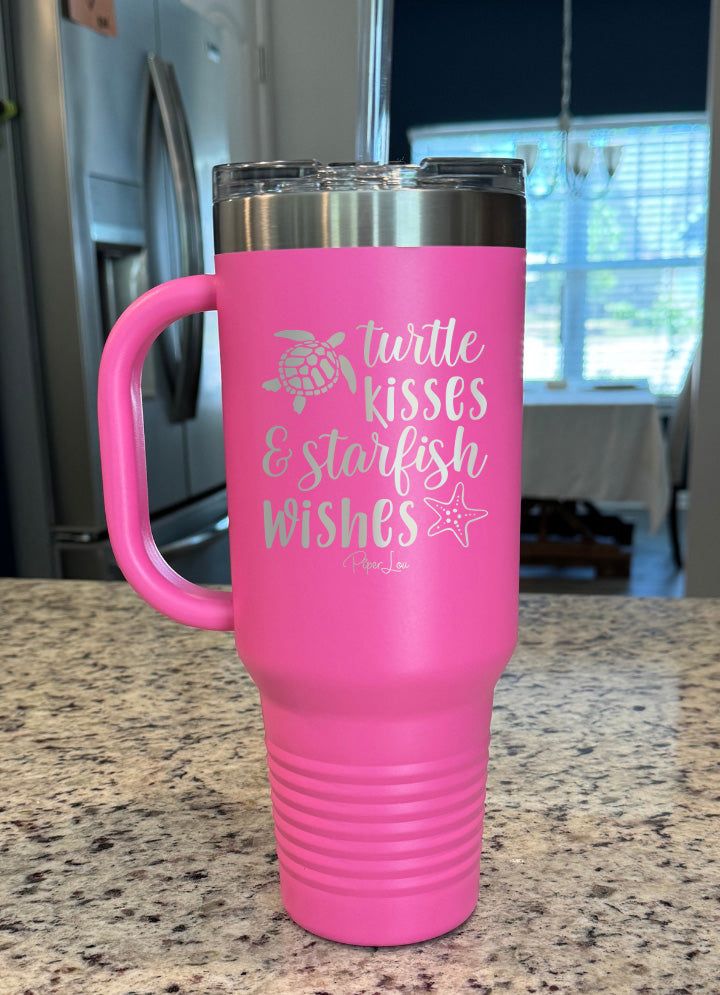 Turtle Kisses And Starfish Wishes 40oz Tumbler