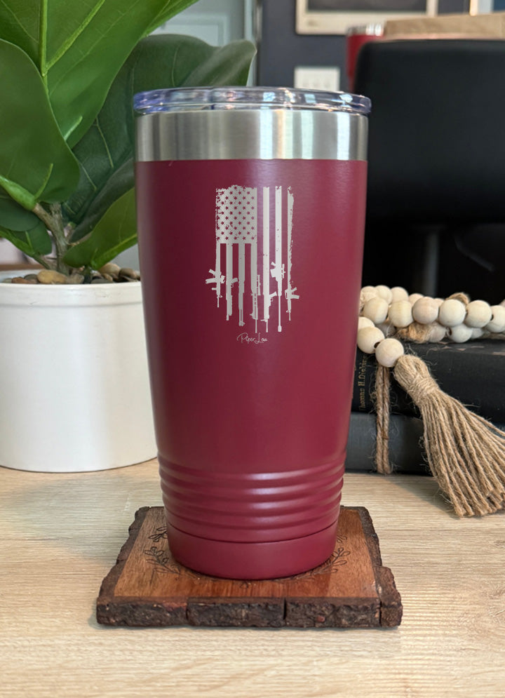 USA Gun Flag Old School Tumbler