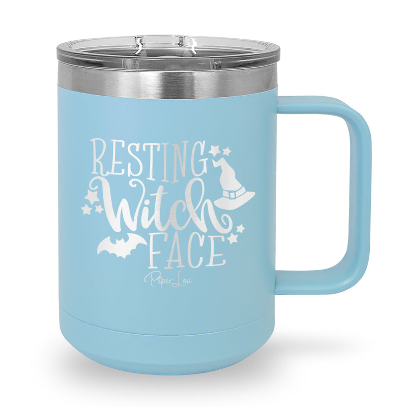 Spooky Sale | Resting Witch Face 15oz Coffee Mug Tumbler