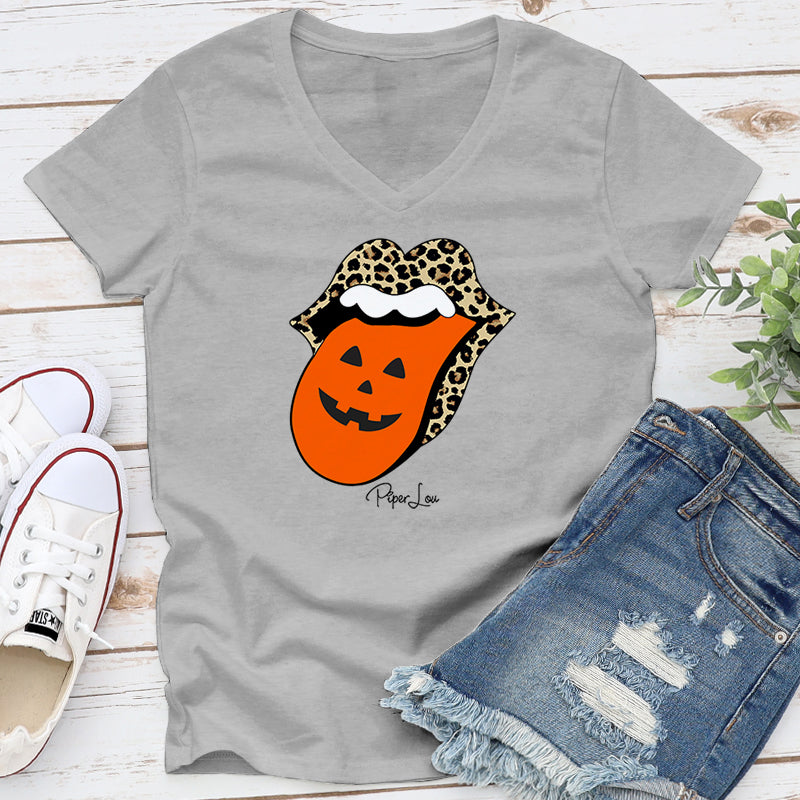 Spooky Sale | Leopard Halloween Tongue Graphic Tee