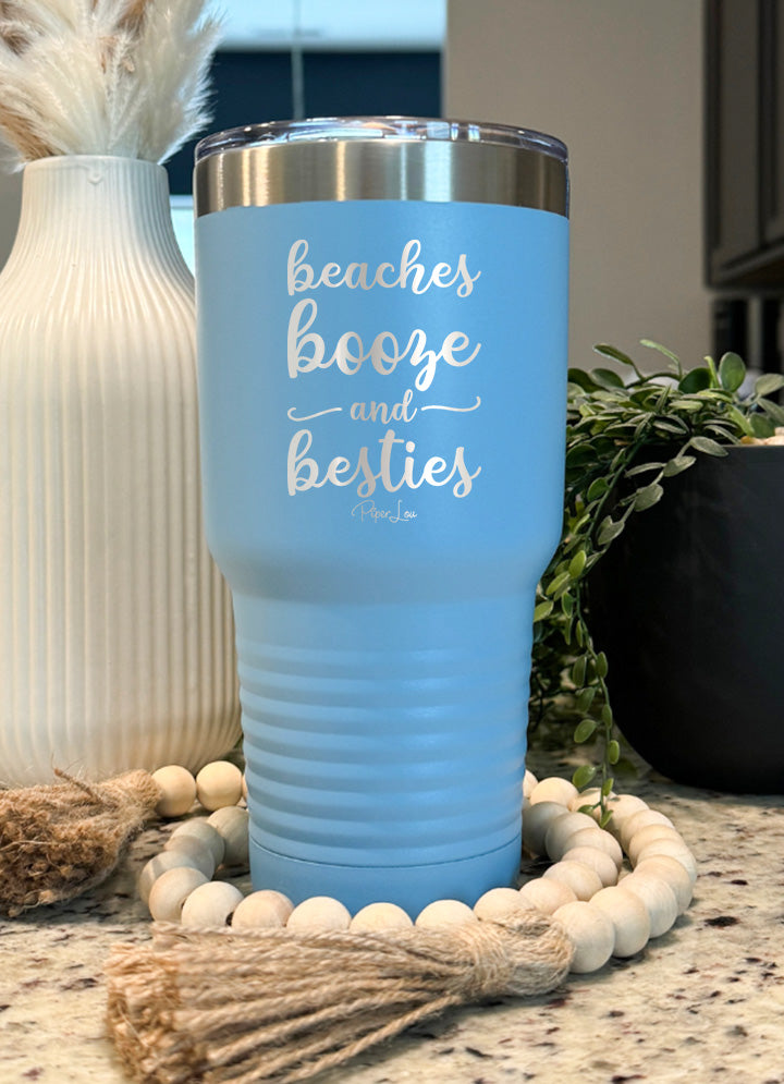 Clearance | Beaches Booze and Besties Old School Tumbler