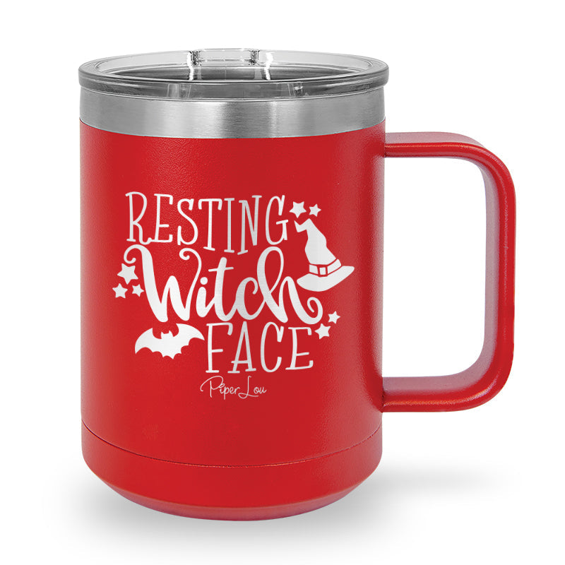 Spooky Sale | Resting Witch Face 15oz Coffee Mug Tumbler