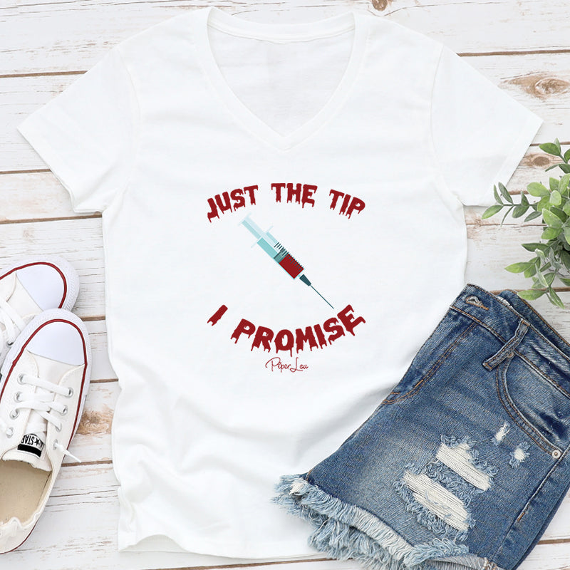 Spooky Sale | Just The Tip I Promise Needle Graphic Tee