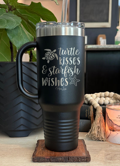 Turtle Kisses And Starfish Wishes 40oz Tumbler