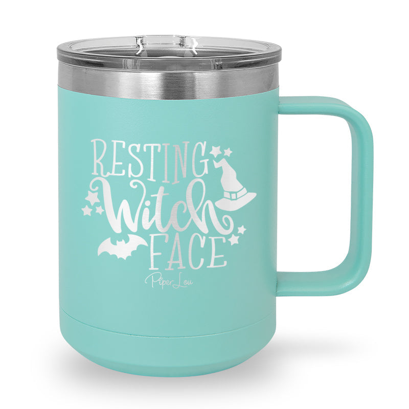 Spooky Sale | Resting Witch Face 15oz Coffee Mug Tumbler