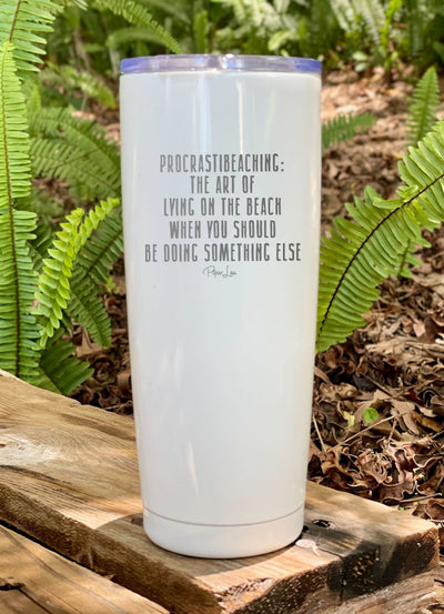 Procrastibeaching Laser Etched Tumbler