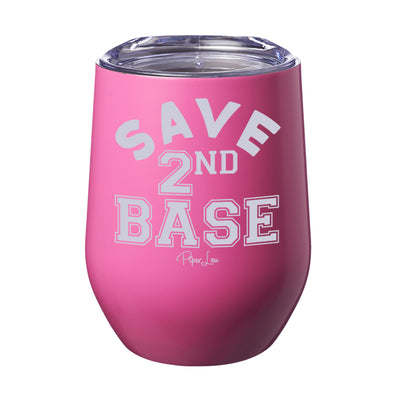 Breast Cancer Save Second Base Laser Etched Tumbler