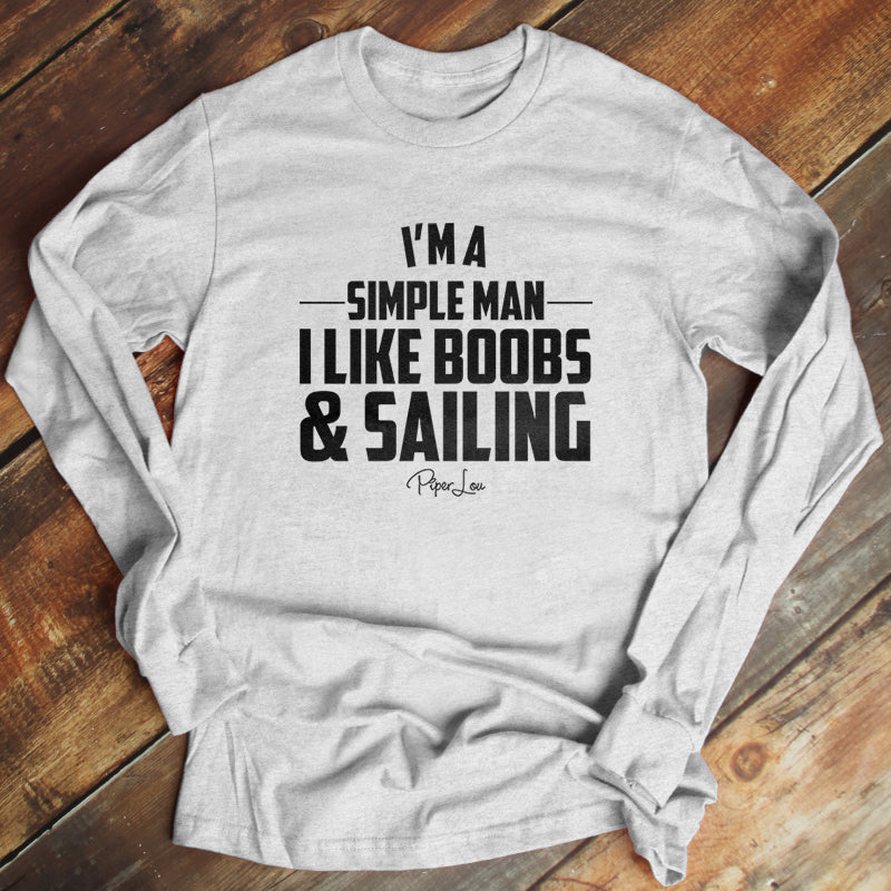 I Like Boobs And Sailing Men's Apparel