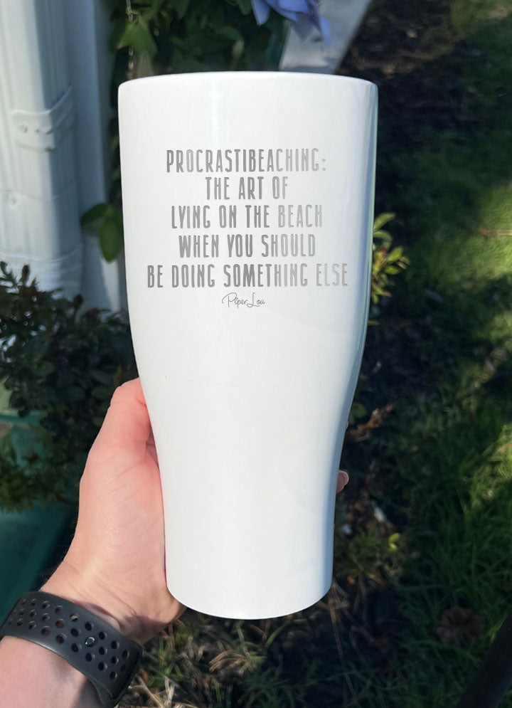 Procrastibeaching Laser Etched Tumbler