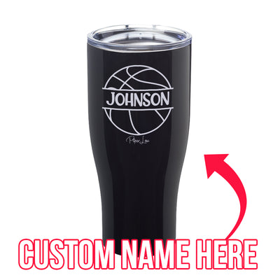 (CUSTOM) Name Basketball Laser Etched Tumbler