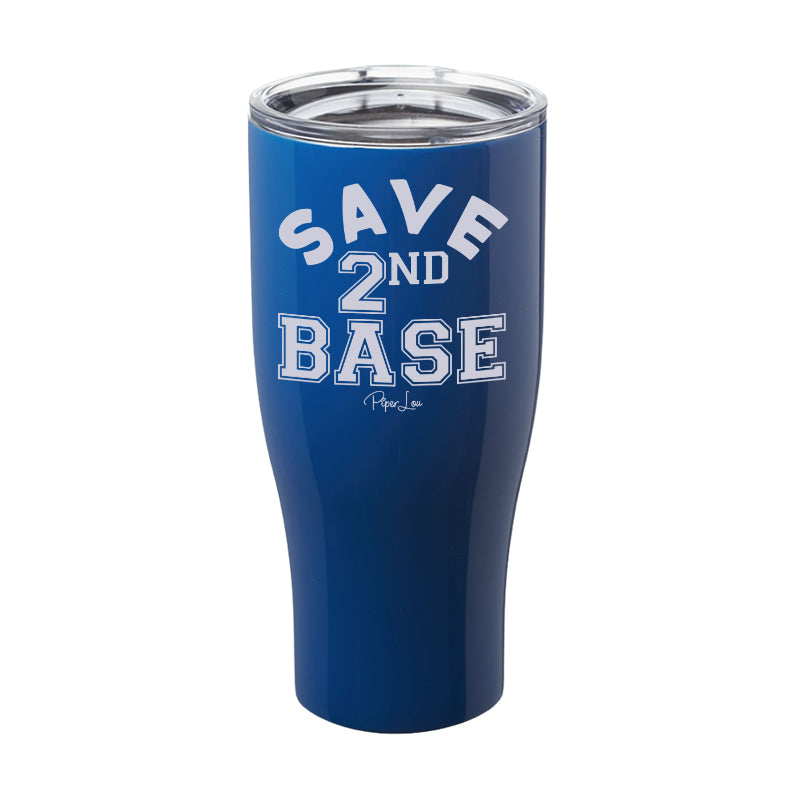 Breast Cancer Save Second Base Laser Etched Tumbler