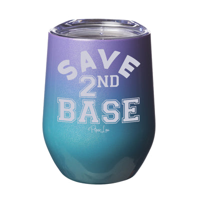 Breast Cancer Save Second Base Laser Etched Tumbler