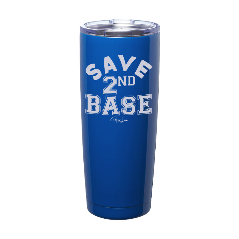 Breast Cancer Save Second Base Laser Etched Tumbler