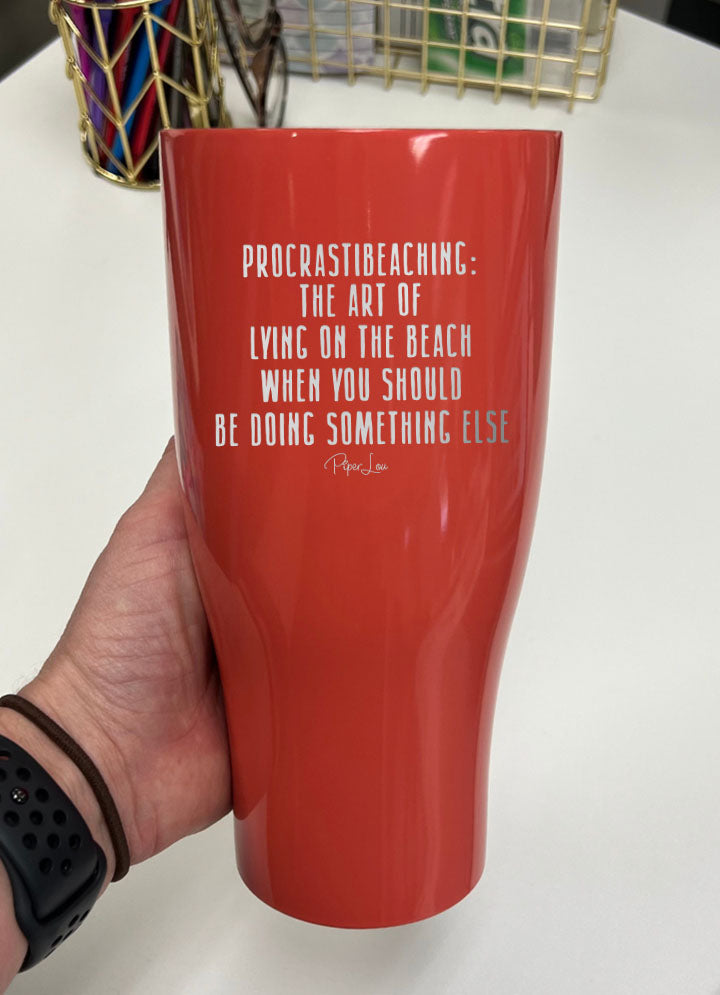 Procrastibeaching Laser Etched Tumbler