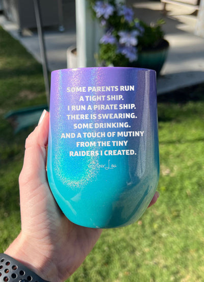 I Run A Pirate Ship Laser Etched Tumbler