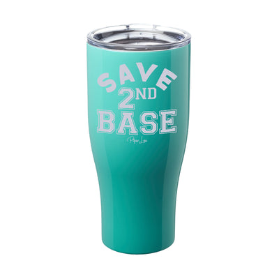 Breast Cancer Save Second Base Laser Etched Tumbler