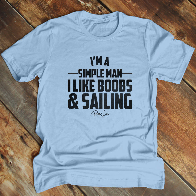 I Like Boobs And Sailing Men's Apparel