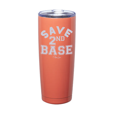 Breast Cancer Save Second Base Laser Etched Tumbler