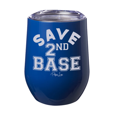 Breast Cancer Save Second Base Laser Etched Tumbler