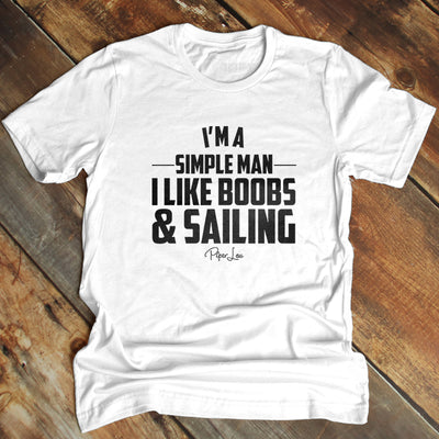 I Like Boobs And Sailing Men's Apparel